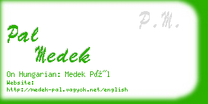 pal medek business card